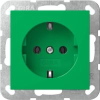 Gira SCHUKO-Steckdose System 55 Grün 4455107