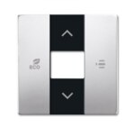 Busch-Jaeger Zentralplatte Raumtemp Edelstahl free@home 6236-866 matt Pfeile