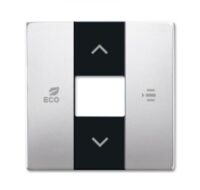 Busch-Jaeger Zentralplatte Raumtemp Edelstahl free@home 6236-866 matt Pfeile