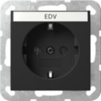 Gira SCHUKO-Steckdose BSF System 55 schwarz matt 4457005