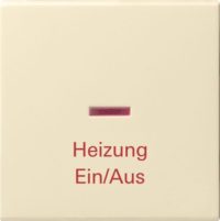 GIRA 067801 Wippe KF+ Heizung Ein/Aus System 55 Cremeweiß glänzend