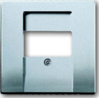 Busch-Jaeger Zentralscheibe Aluminium-Silber für UAE/TAE/LS 1766-83