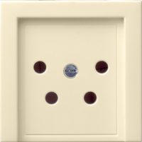 Gira Zentraleinsatz cremeweiß-glänzend f.PTT-Steckdose 027901