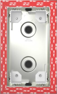 Gira System 106 Einbaudose 2-fach, flächenbündig, 552200