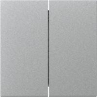 GIRA 349526 Wippe 2fach gerade System 55 Farbe Alu