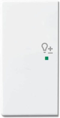 Busch-Jaeger Wippe 2-f li Symbol Dimmer studioweiß 6234-21-84