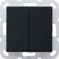 Gira Tastschalter schwarz Serie, gerade 2860005