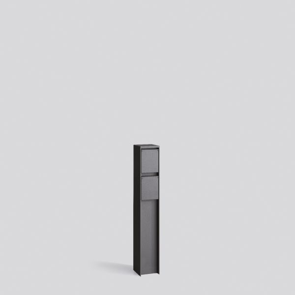 BEGA Installationssäule alu 500mm eins 71156 rechteck schraub graphit