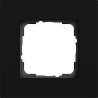 Gira Abdeckrahmen 1-fach Alu.Schwarz(lackiert) 0211409