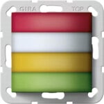 Gira Zimmersignalleuchte Rot/Weiß/Gelb/Grün 594400