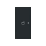 Busch-Jaeger Tastwippe Funkb LON schwarz matt 6233-21-45M Bussystem KNX-RF (Funk) Kunststoff