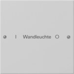 Gira Wippenset 1-f. beschriftbar grau lackiert 2201015