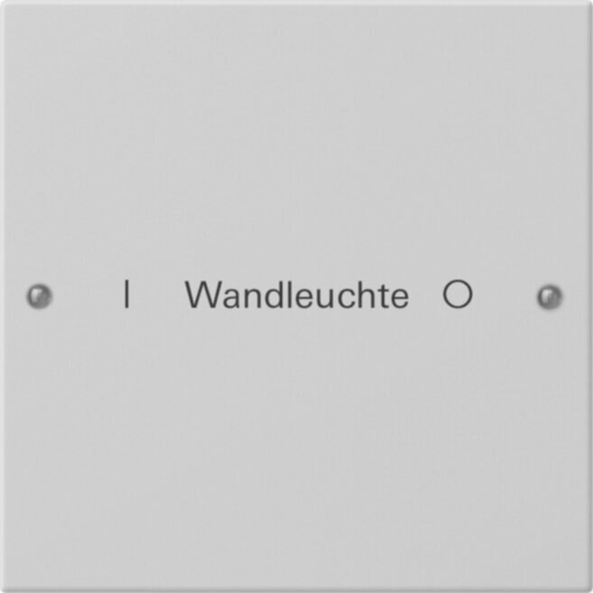 Gira Gira Wippenset 1-f. beschr. grau lackiert 2201015