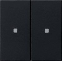 Gira KNX RF Bedienaufsatz 2-f. Schwarz 5107005