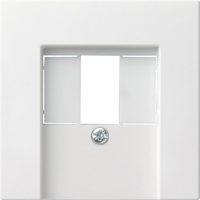 Gira Zentralabdeckung reinweiß-glänzend f.TAE-Anschlußdose 027603