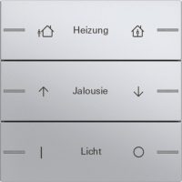 Gira Wippenset 3-fach indiv. Tastsensor Alu 576326