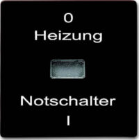 Busch-Jaeger Wippe braun Heizung-Notschalter 2102 H-31