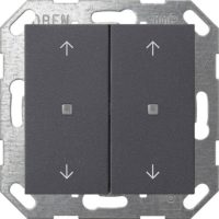 Gira Taster Wippe KNX, 2f, Anthrazit 517428