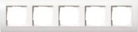 Gira Abdeckrahmen 5fach reinweiß Event 0215803