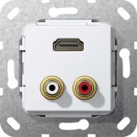 Gira UP Tragring HDMI C Audio reinweiß 567403