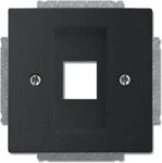 Busch-Jaeger Zentralscheibe schwarz Abdeckung 2561-885
