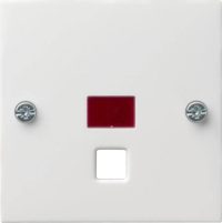 Gira Zentralplatte Zugtast. reinweiß System55 063827