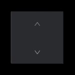 Busch-Jaeger Wippe Schalter/Dimmer schwarz matt 6735-11-45M Pfeile