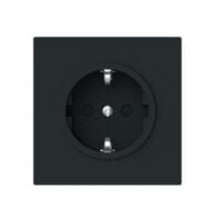 Busch-Jaeger Steckdose 1-fach schwarz matt Unterputz IP20 20 EUCB-45M
