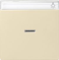 Gira Wippe Kontoll. cremeweiß-glänzend m.Schriftfeld 067001