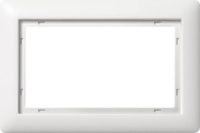 Gira Abdeckrahmen 1 1 2fach reinweiß matt 100104