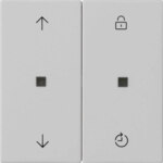 Gira Funk-Bedienaufsatz eNet MemoryPfeile grau 5492015
