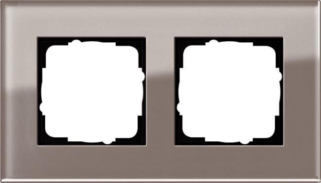 Gira Gira Abdeckrahmen 2-fach Esprit Glas Umbra 0212122