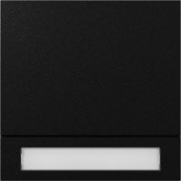 GIRA 5531925 Ruftastenmodul 1fach System 106 Schwarz matt