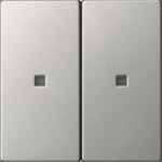 Gira Bedienaufsatz 2-fach Edelstahl 5362600