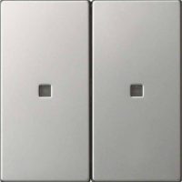 Gira Bedienaufsatz 2fach Edelstahl 5362600