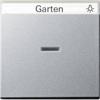 Gira Wippe Kontroll. alu m.Schriftfeld 067026