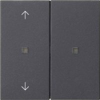 Gira KNX RF Bedienaufsatz 2-f. Anthrazit 510828