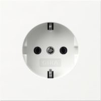 GIRA 418070 SCHUKO-Steckd.SRK Flächenschalter Reinweiß