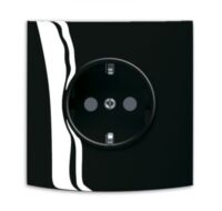 Busch-Jaeger Steckdose 1-fach brilsw glänzend Unterputz triton 20 EUJKST-71 mit BS IP20