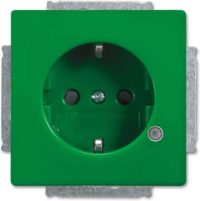 Busch-Jaeger Schuko-Steckdoseneinsatz grün RAL 6032 20 EUCBL-13-84-101