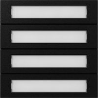 GIRA 5534925 Ruftastenmodul 4fach System 106 Schwarz matt