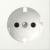 Bild vom Produkt: Gira Abd. SCHUKO-Steckdose SH Reinweiß m 492127