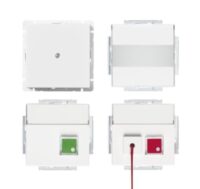 Busch-Jaeger Komplettset für Beh studioweiß 1510 UJ-84 RAL9016