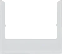 Berker Rahmen eckig aluminium Glas 13196414