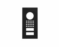 DoorBird D1101V Unterputz Frontblende – Graphitschwarz