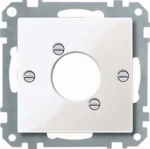 Merten Zentralplatte pws/gl für Audio-Steckver XLR 468019