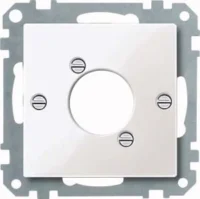 Merten Zentralplatte pws/gl für Audio-Steckver.XLR 468019