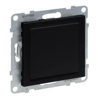 Legrand 765801 SEANO Blindabdeckung & Mosaic-Adapter in der Farbausführung schwarz