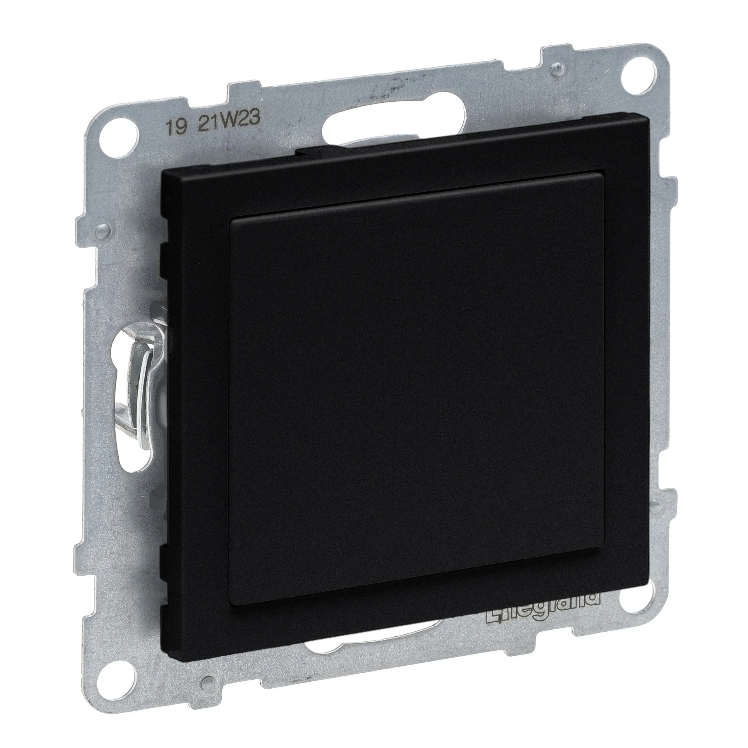 Legrand Legrand 765801 SEANO Blindabdeckung & Mosaic-Adapter in der Farbausführung schwarz