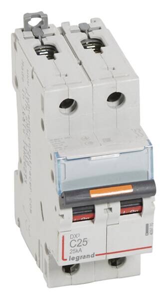 Legrand Legrand 409770 DX3 LS-Schalter C 25A 2-polig 25kA 400VAC 2TE